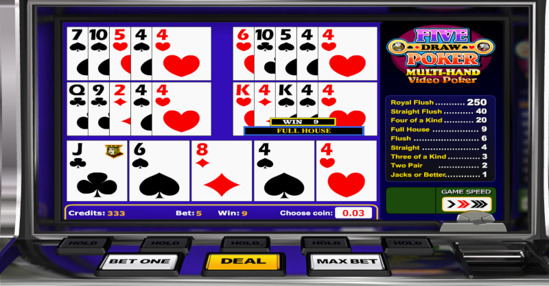 Multi Hand Video Poker