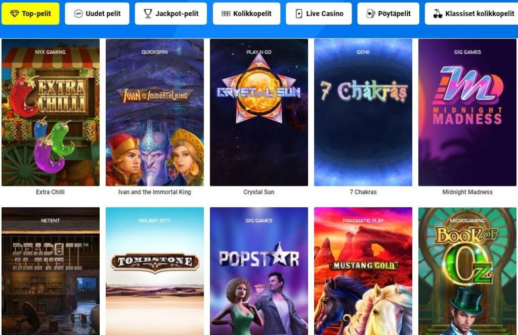 thrills casino kolikkopelit