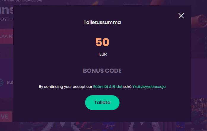 turbico kasinon talletus bonus