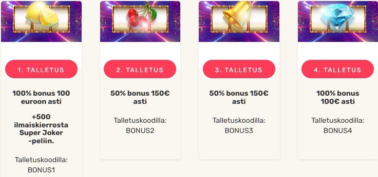 justspin bonuskoodi