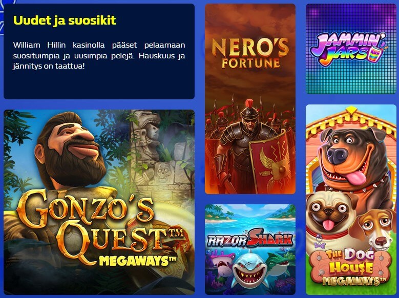 william hill kasinon kolikkopelit