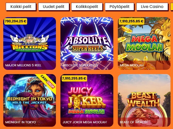 amok casino jackpot pelit